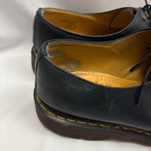 Vintage Dr Martens Shoes Mens Size 12 8098 Black 8-Eye Leather Original England - Picture 5 of 10